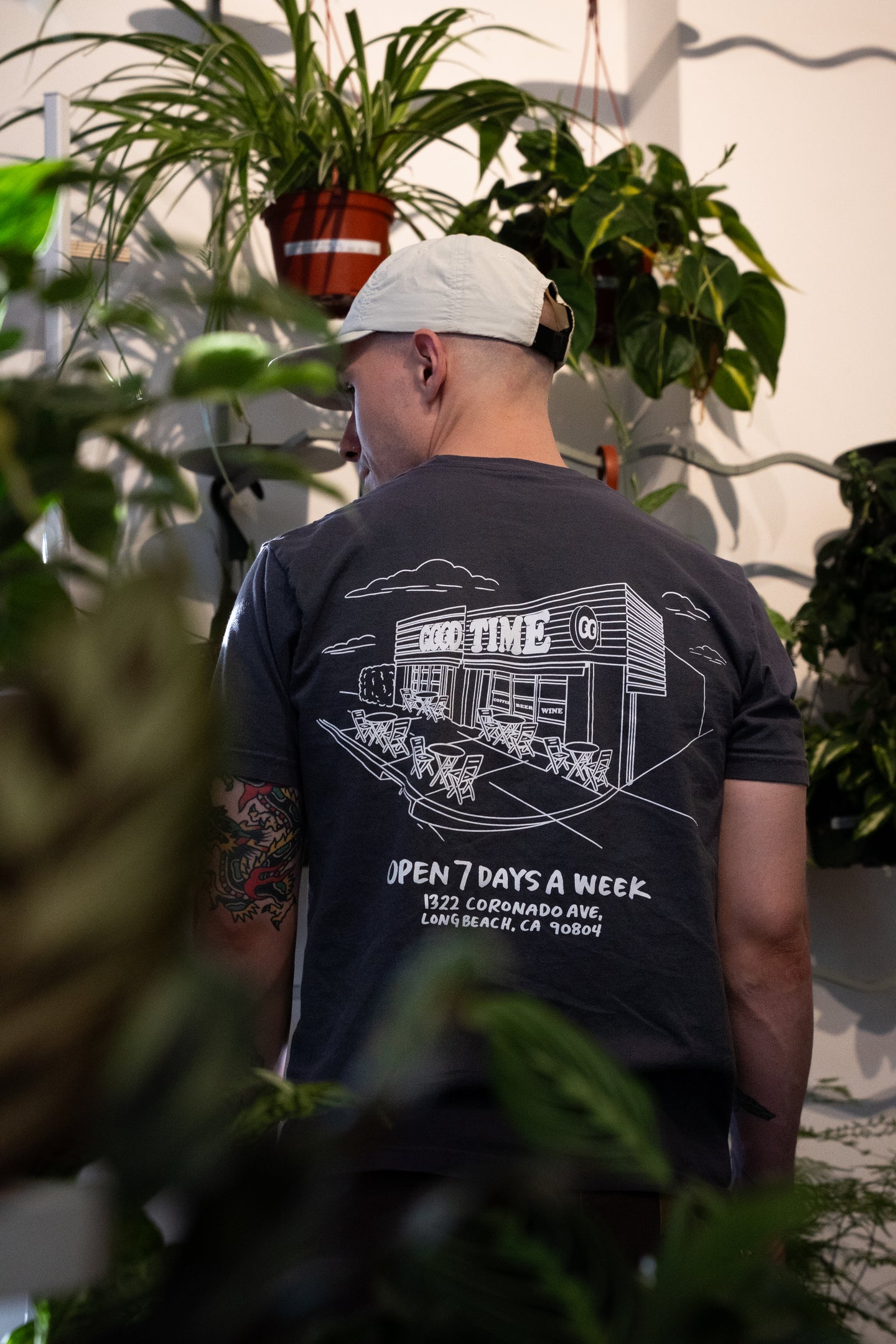 Good Time Shop Tee - White Print