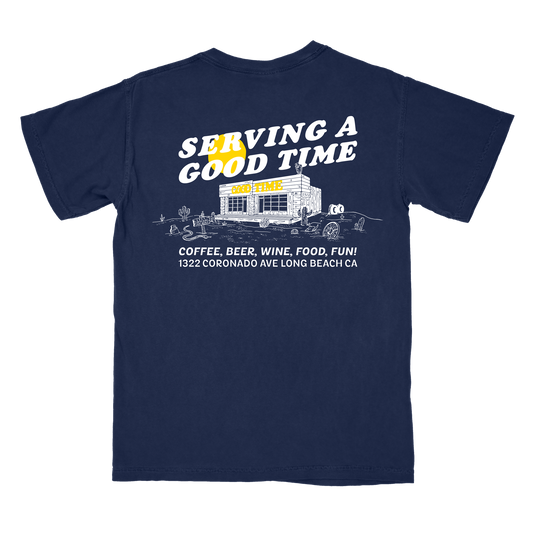 Saloon Pocket T-Shirt - Navy