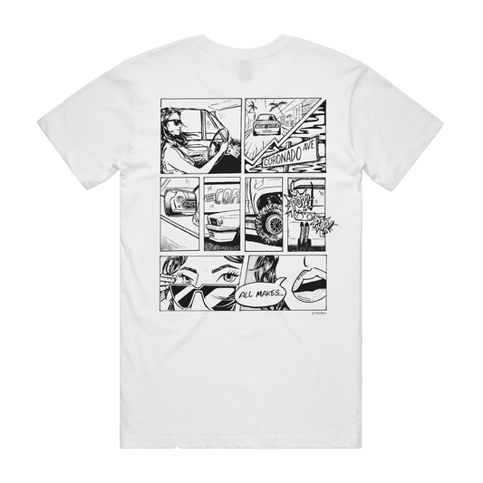 Comic Book T-Shirt - White
